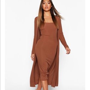 NWT Boohoo duster set